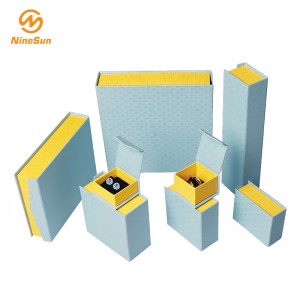Caixa de presente azul, amarela - caixa de jóias, caixas de presente de casamento para ocasiões especiais