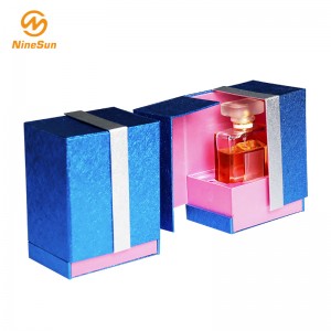 Caixa de Presente de Perfume de Alta Qualidade Artesanal de Perfuração De Óleo Caixa de Presente de Armazenamento De Perfume de Papel Kraft Pacote de Embalagem de Presente de Papelão